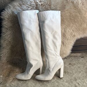 Eton White Over the Knee Boots